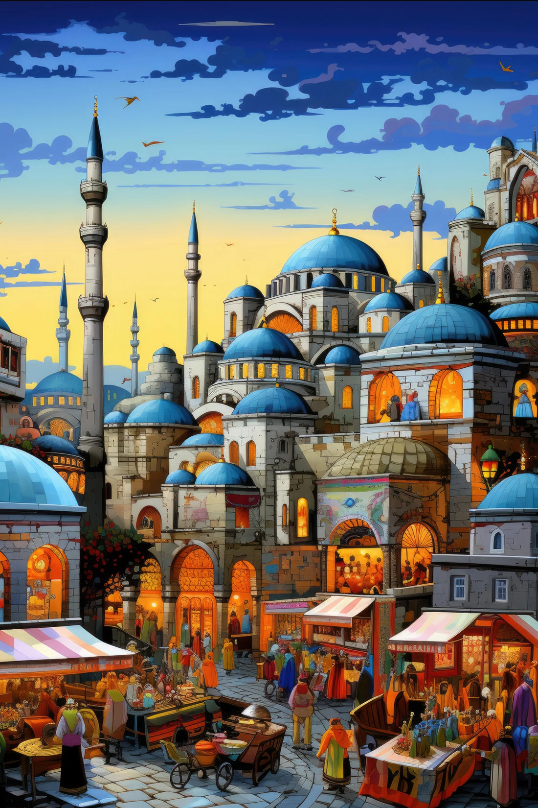 A Vibrant Market in a Timeless City