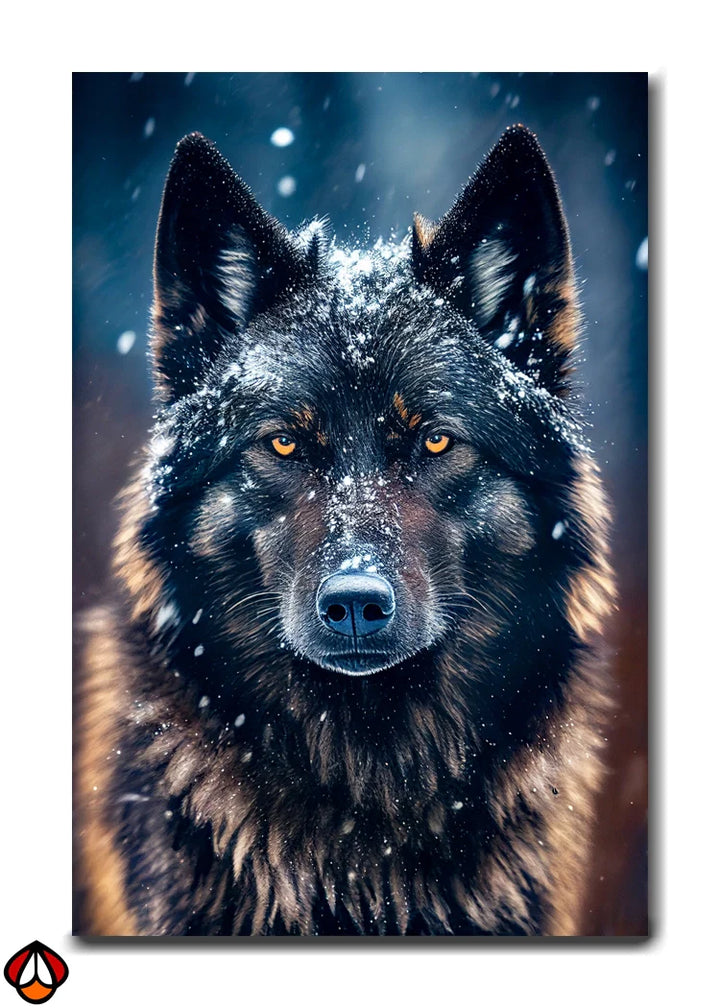 Winter Guardian - Majestic Wolf Portrait Wall Art