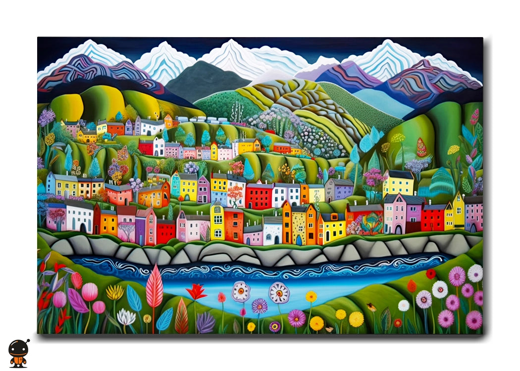Colorful Village – A Vibrant Mountain Retreat