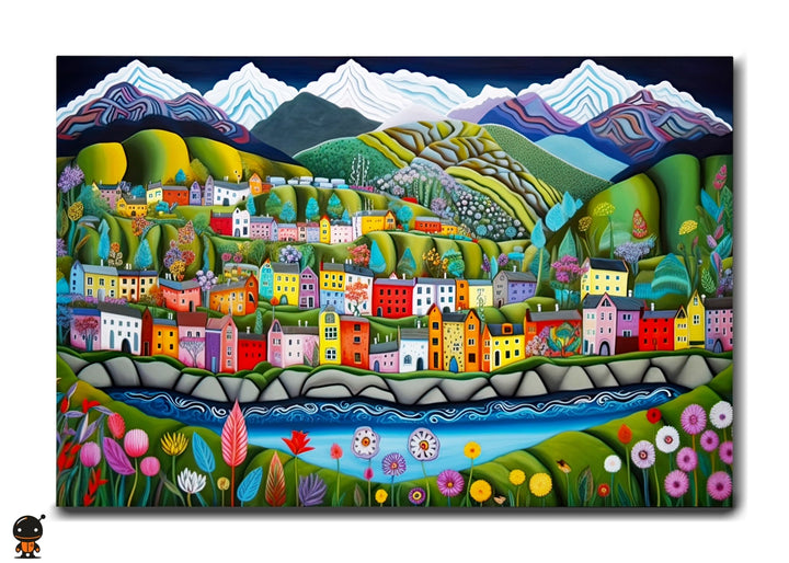 Colorful Village – A Vibrant Mountain Retreat
