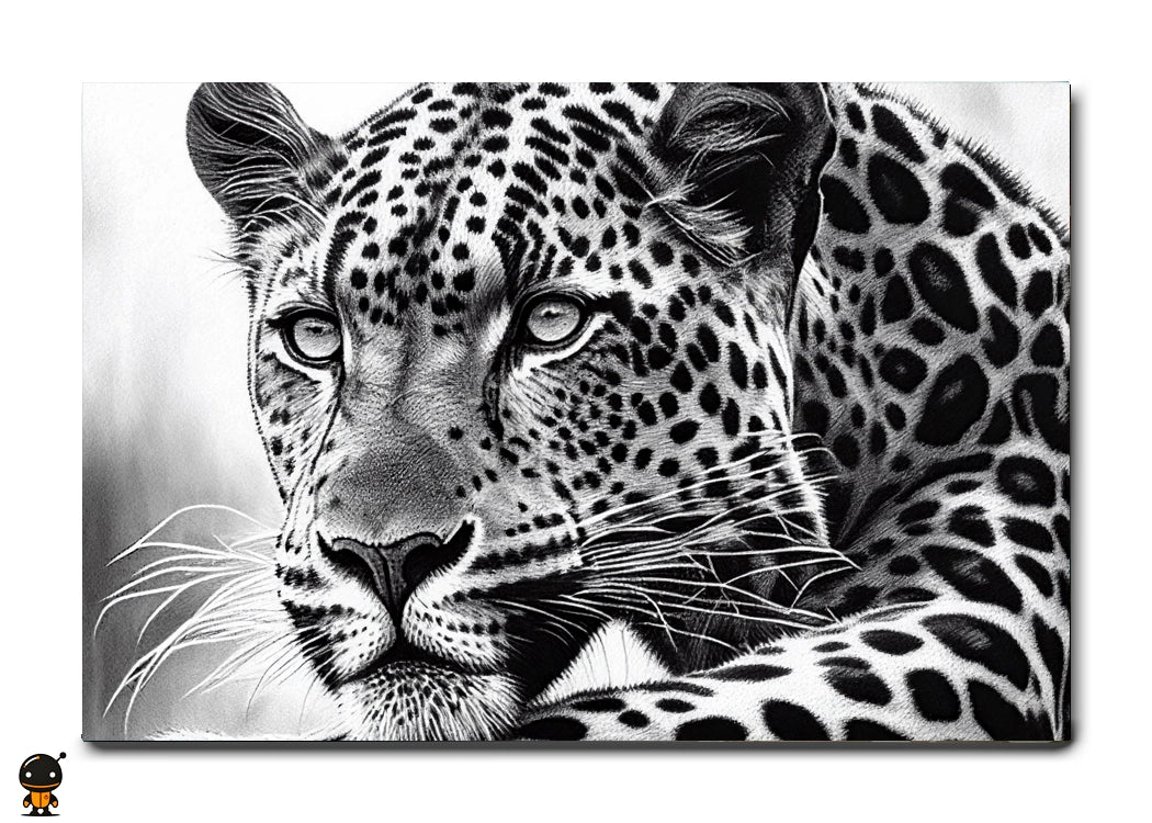 Graceful Predator - Leopard Portrait Wall Art