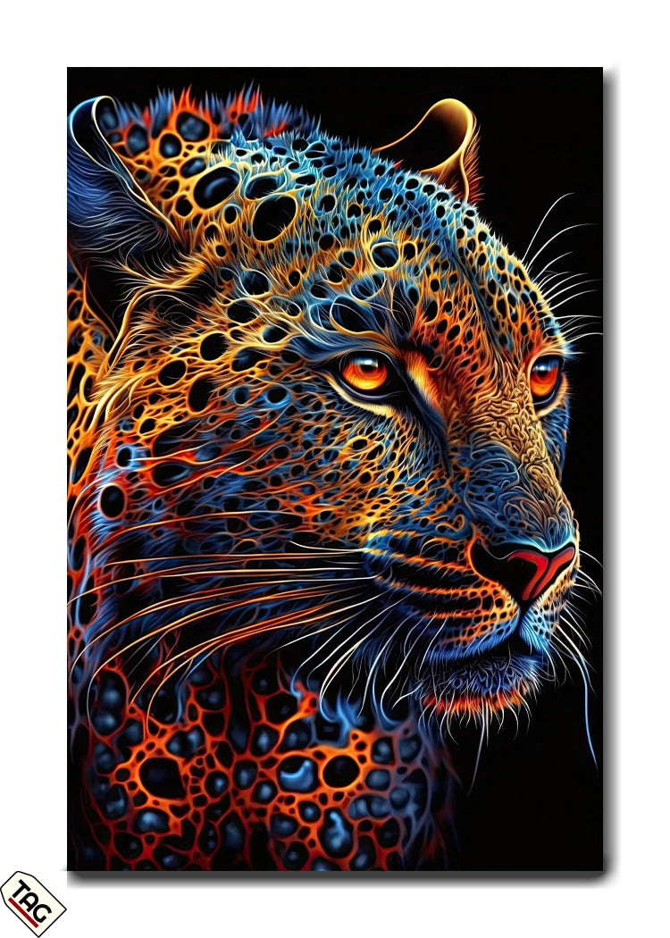 Neon Majesty - The Radiant Leopard