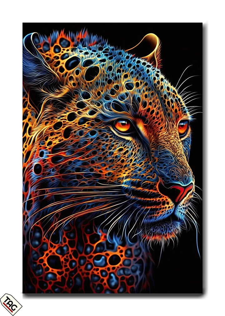 Neon Majesty - The Radiant Leopard