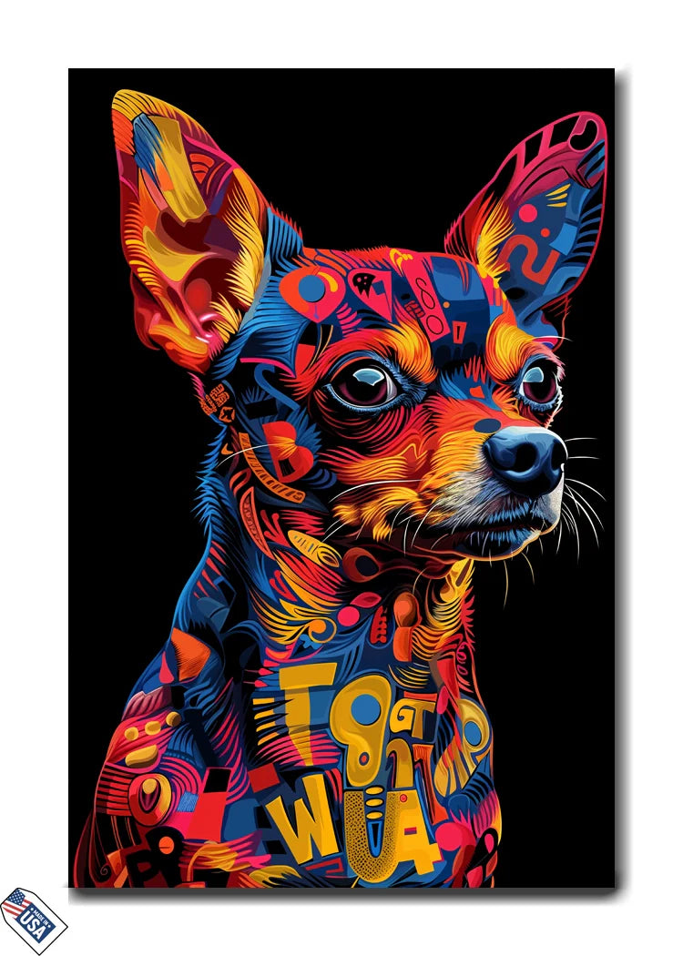 Vibrant Chihuahua - Pop Art Elegance