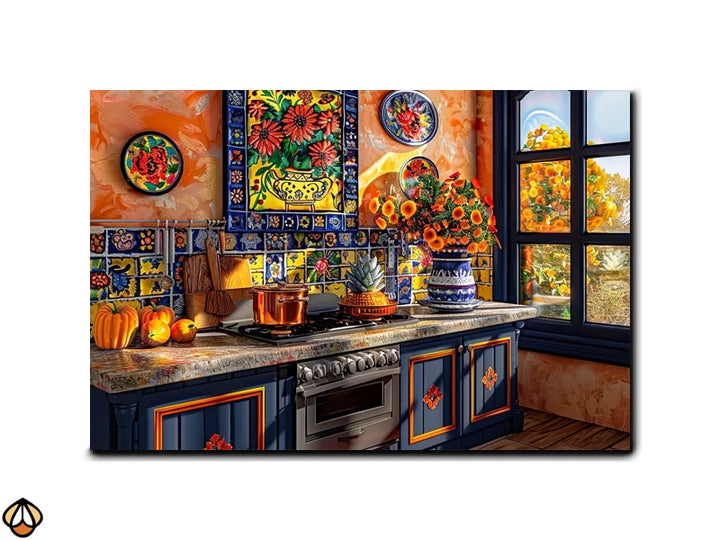 Sunlit Splendor - Vibrant Kitchen Bliss