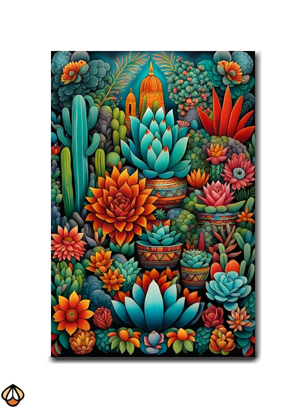 Succulent Symphony - A Botanical Masterpiece