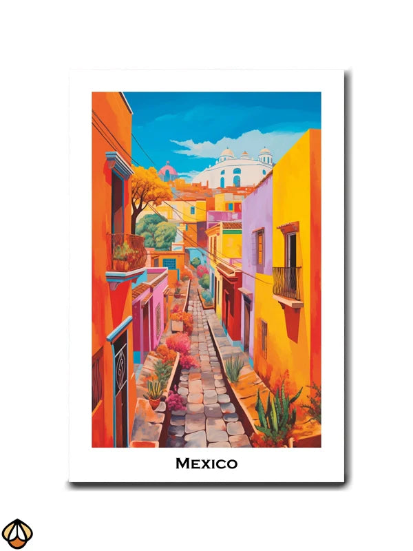 Mexican Streetscape - A Burst of Color