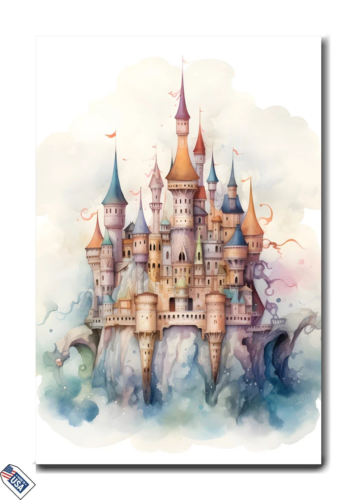 Whimsical Dream Castle: A Fantasy World Above the Clouds