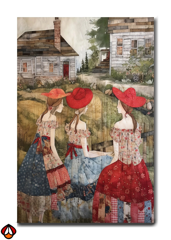 Country Charm - Quilted Wall Art of Nostalgia