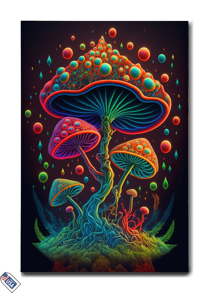 Psychedelic Mushroom Fantasy - Enchanted Glow