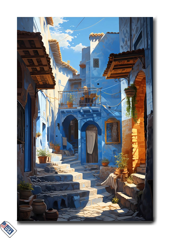 Serenity in the Blue Streets: A Tranquil Journey