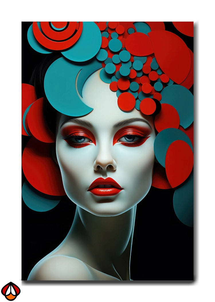 Bold Elegance - Abstract Portrait Design