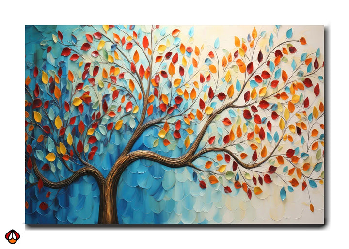 Autumn Harmony - Vibrant Tree of Life Wall Art