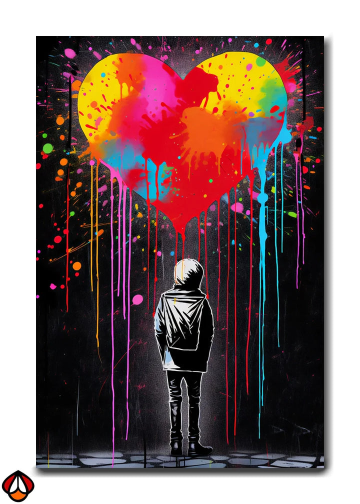 Heart of Expression - Vibrant Urban Art