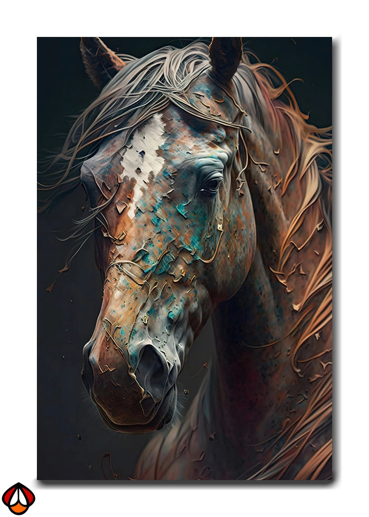 Ethereal Majesty - The Textured Horse Portrait