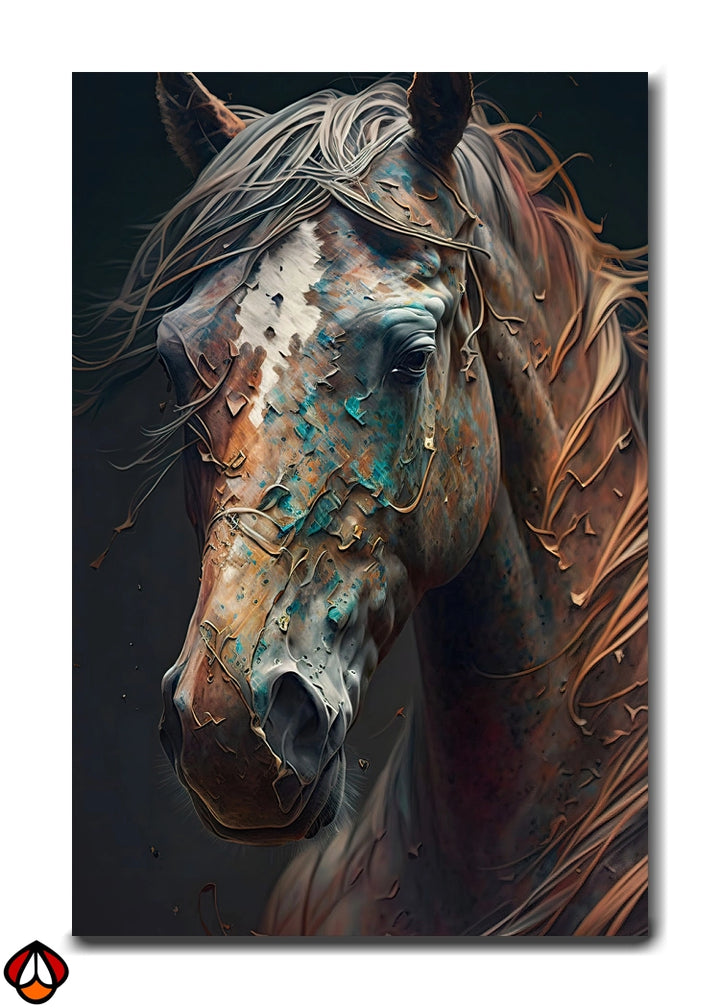 Ethereal Majesty - The Textured Horse Portrait