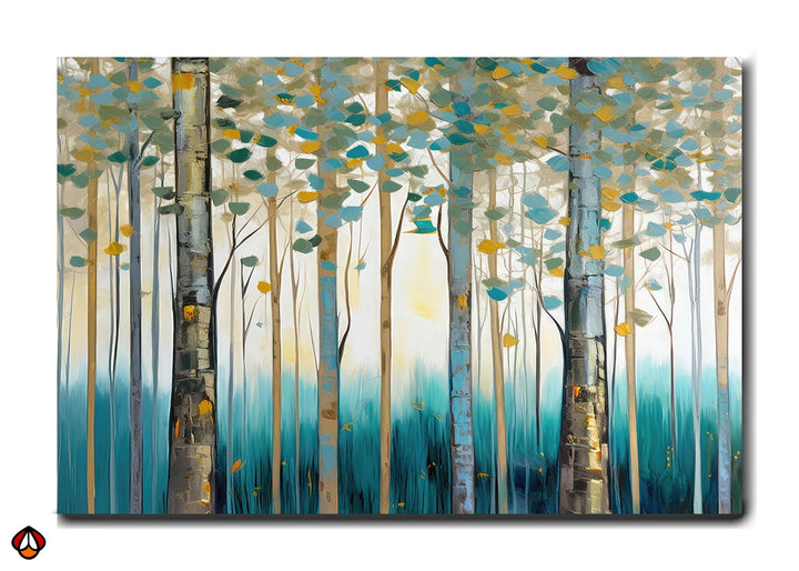Tranquil Forest - Abstract Birch Trees Wall Art