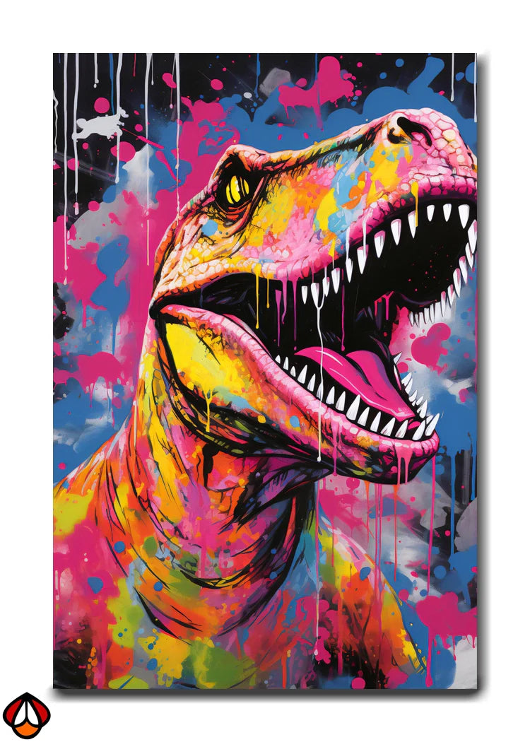 Jurassic Pop - Vibrant Dinosaur Art