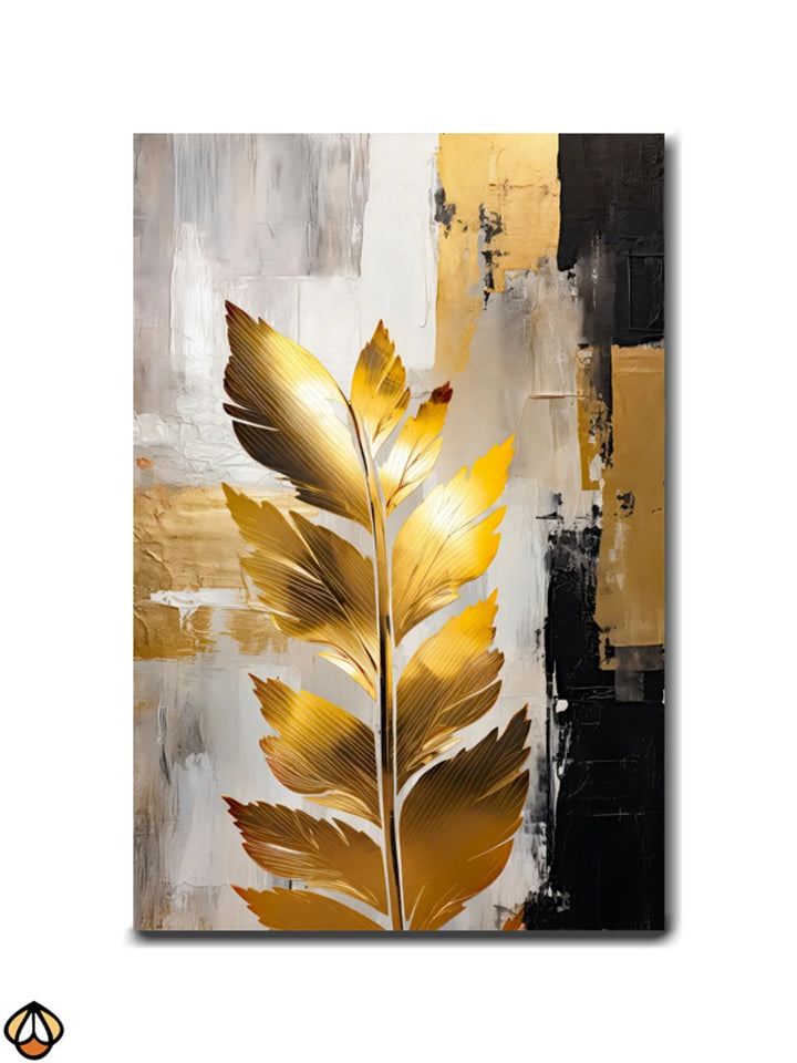 Golden Foliage - Luxury Wall Art
