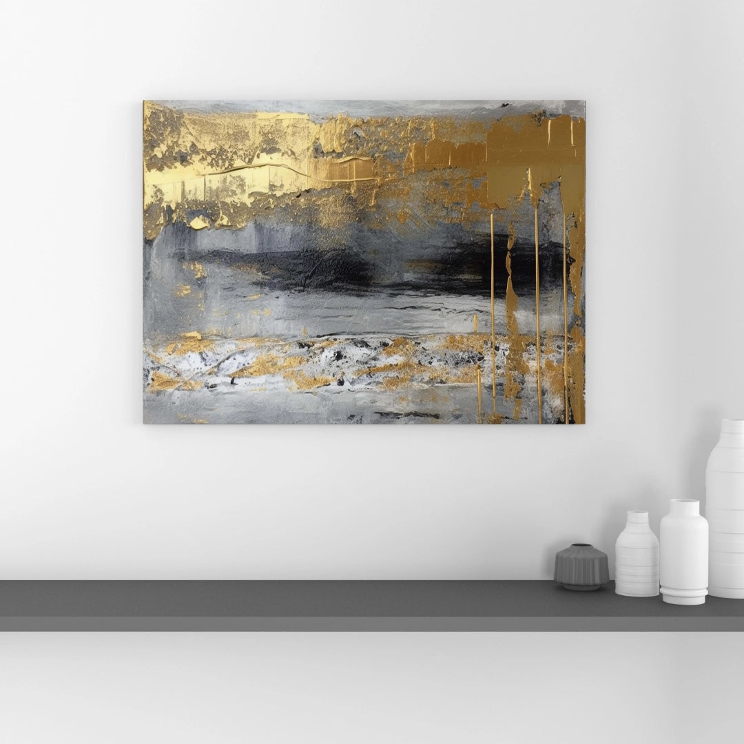Golden Horizon - Abstract Wall Art