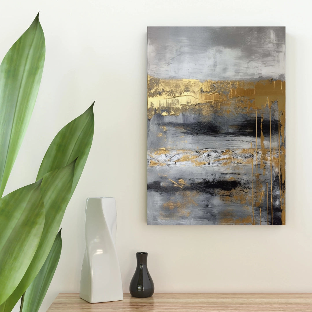 Golden Horizon - Abstract Wall Art