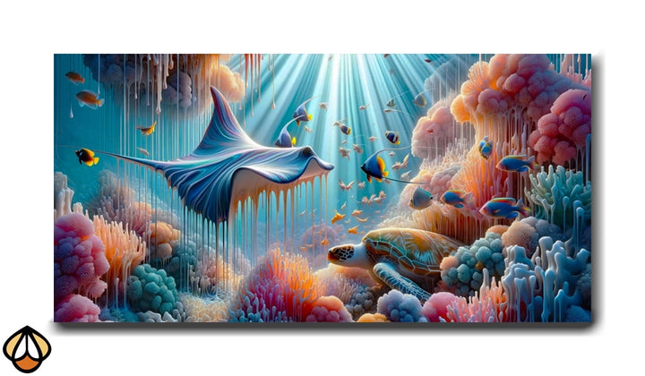 Ethereal Underwater Symphony - Premium Canvas Art
