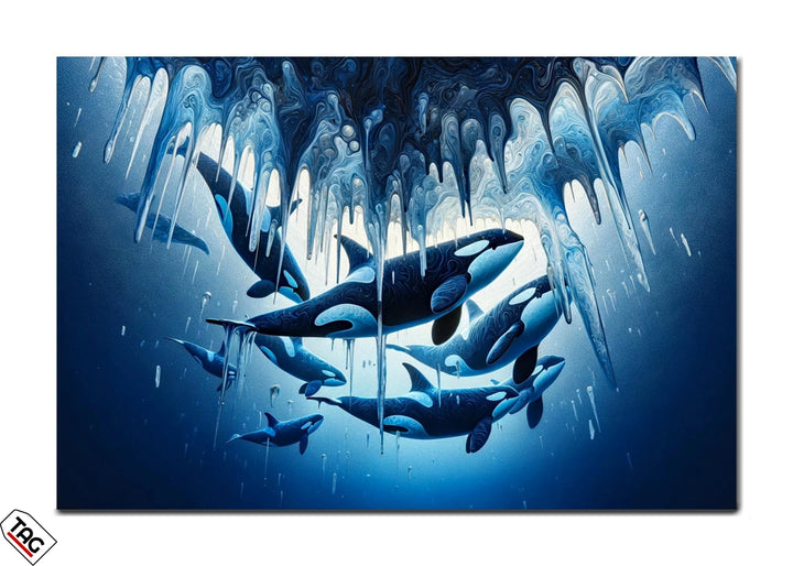 Frozen Symphony - Orcas Beneath the Ice