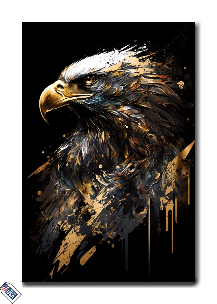 Majestic Eagle - Abstract Feathered Glory Wall Art