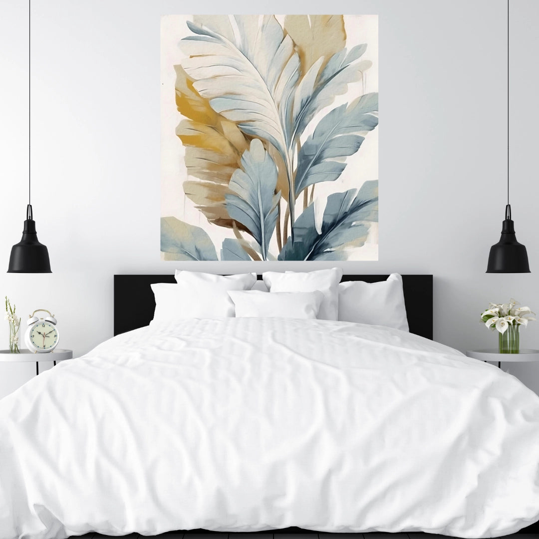 Golden Foliage Harmony - A Subtle Botanical Symphony