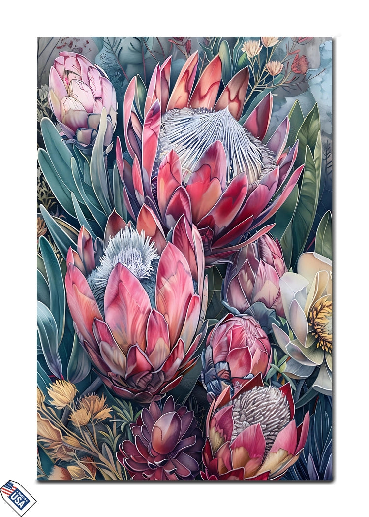 Exotic Protea Bloom - A Botanical Elegance
