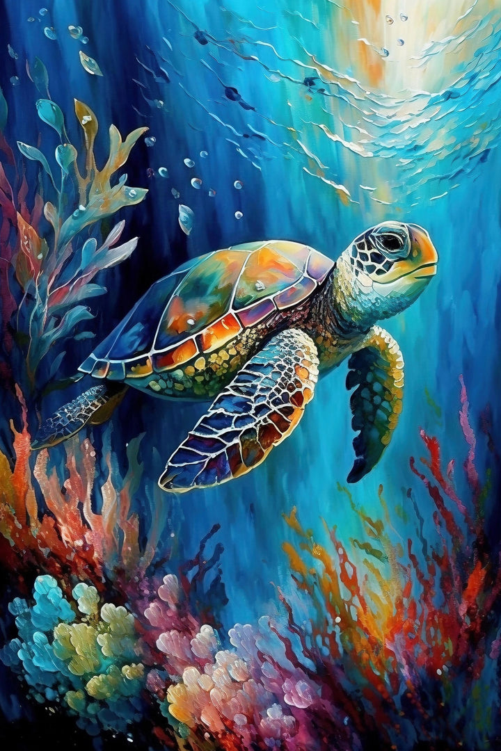 Ocean Serenity - Sea Turtle Wall Art
