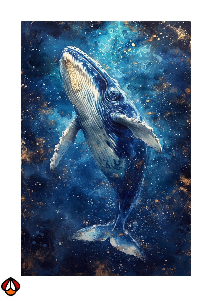 Majestic Blue Whale - Oceanic Splendor Wall Art