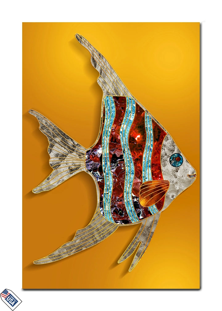 Radiant Angelfish - A Fusion of Art and Nature