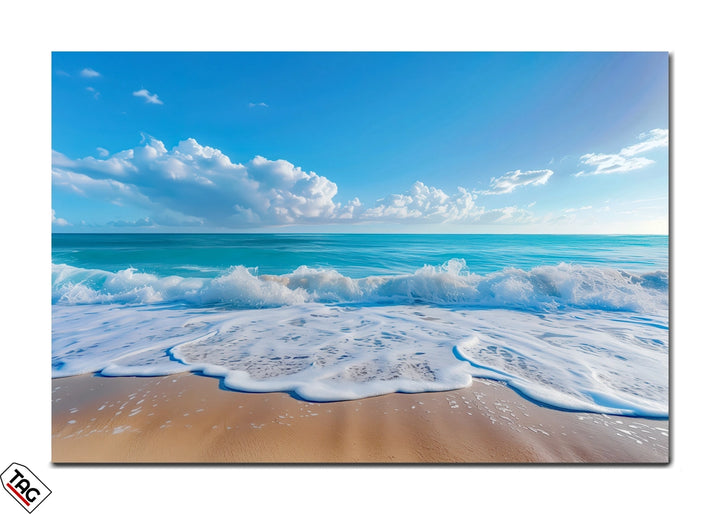 Serene Shores - Crystal Clear Waves on the Beach
