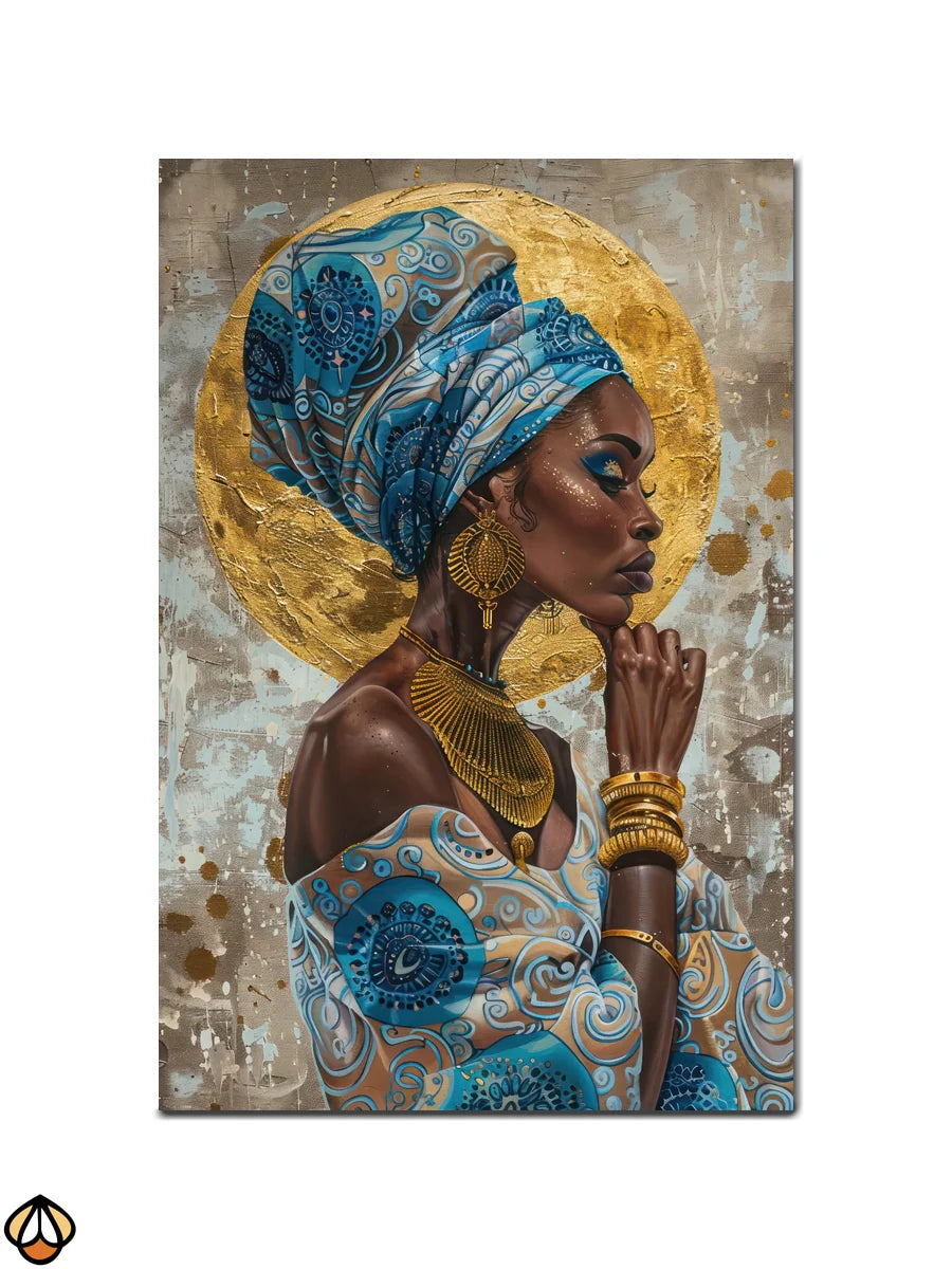 Radiant Elegance - Golden Glow Portrait