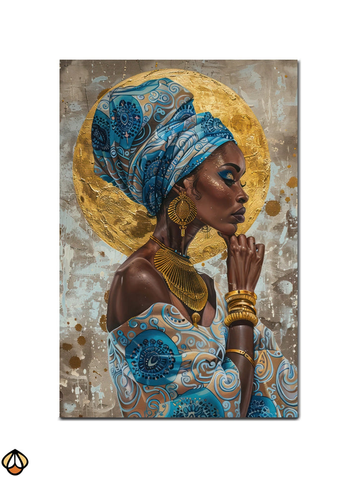 Radiant Elegance - Golden Glow Portrait
