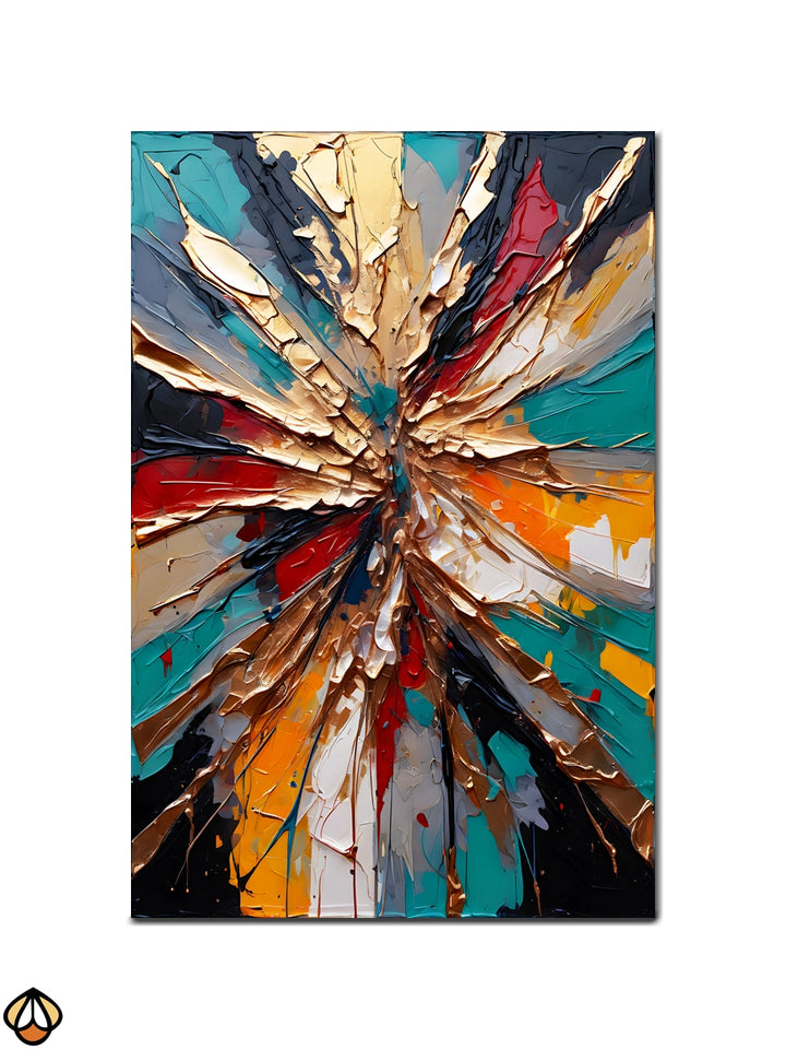 Radiant Burst - Abstract Explosion Art