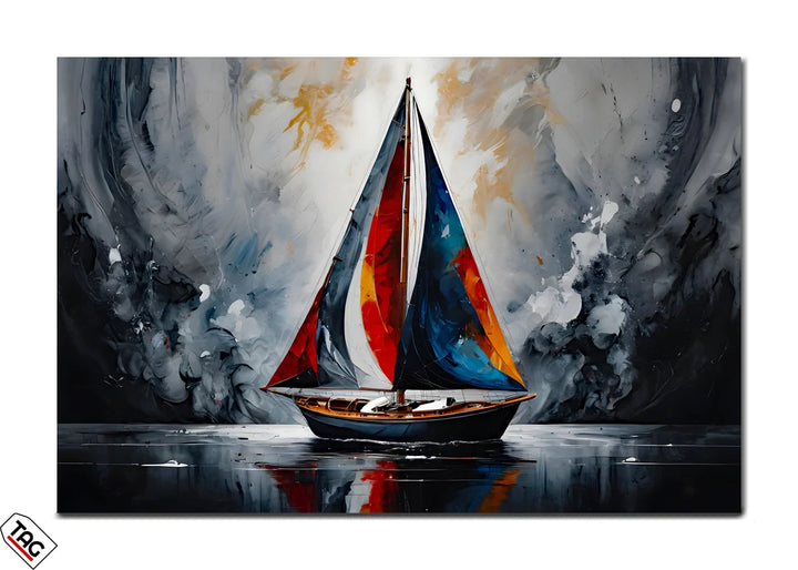 Vibrant Sailing - Premium Wall Art