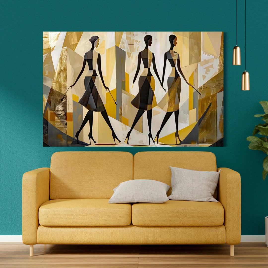Elegance in Motion - Abstract Figurative Art