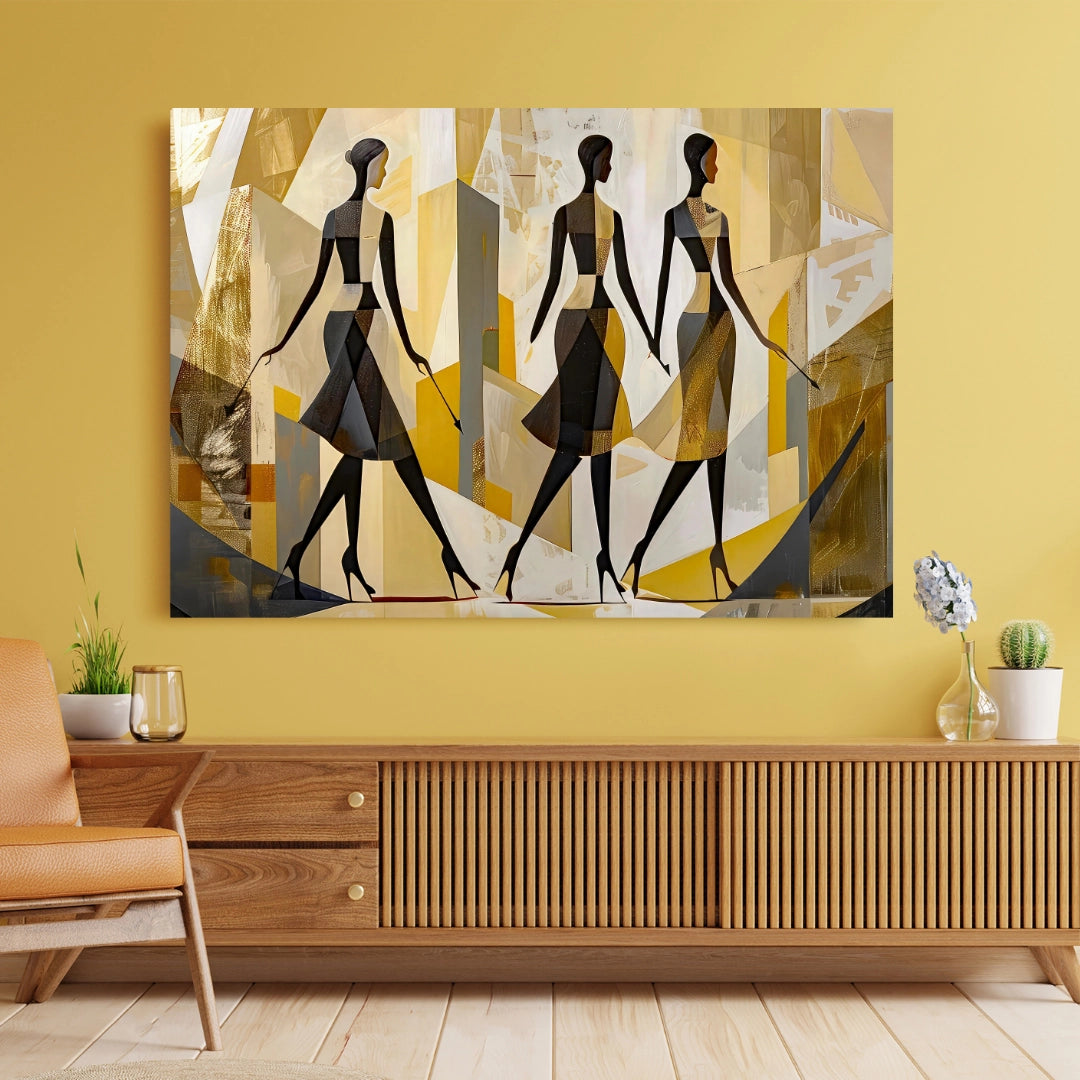 Elegance in Motion - Abstract Figurative Art