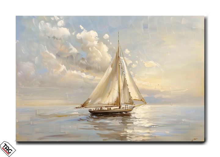 Sailing Serenity - Minimalist Nautical Art