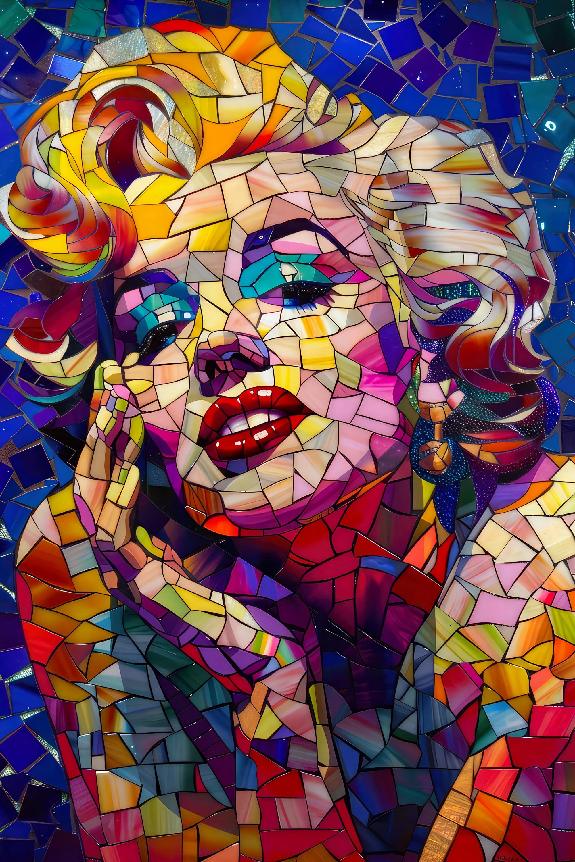 Iconic Radiance - A Mosaic Tribute