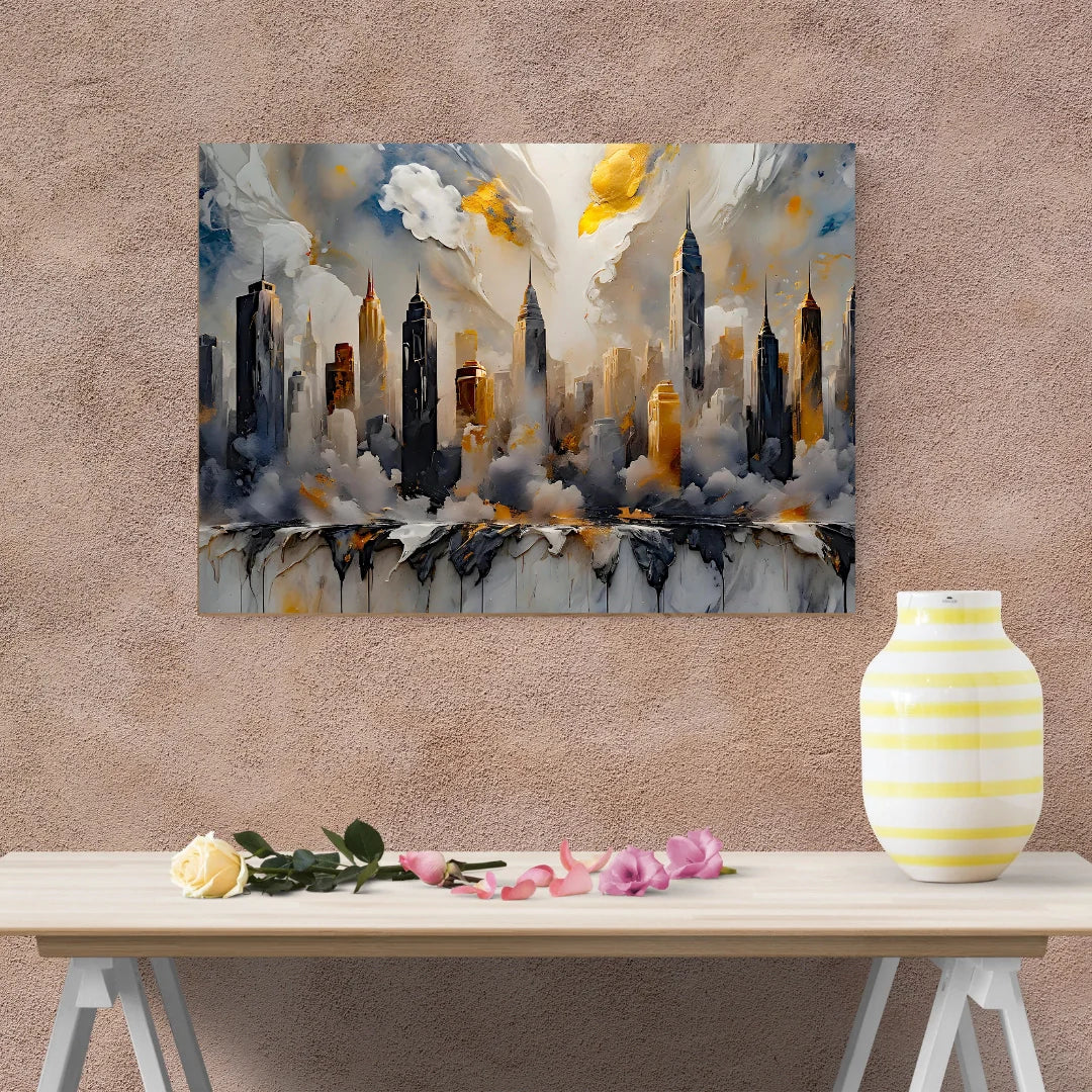 Urban Majesty - A Symphony of Skyline and Dreamscapes