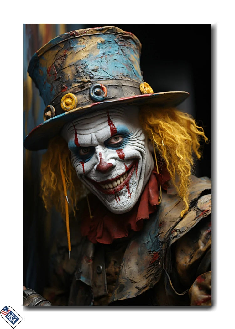 Madcap Grin - Creepy Clown Wall Art