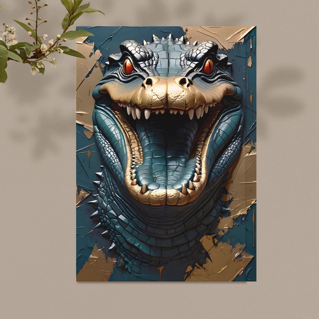 Fierce Majesty - Alligator Wall Art