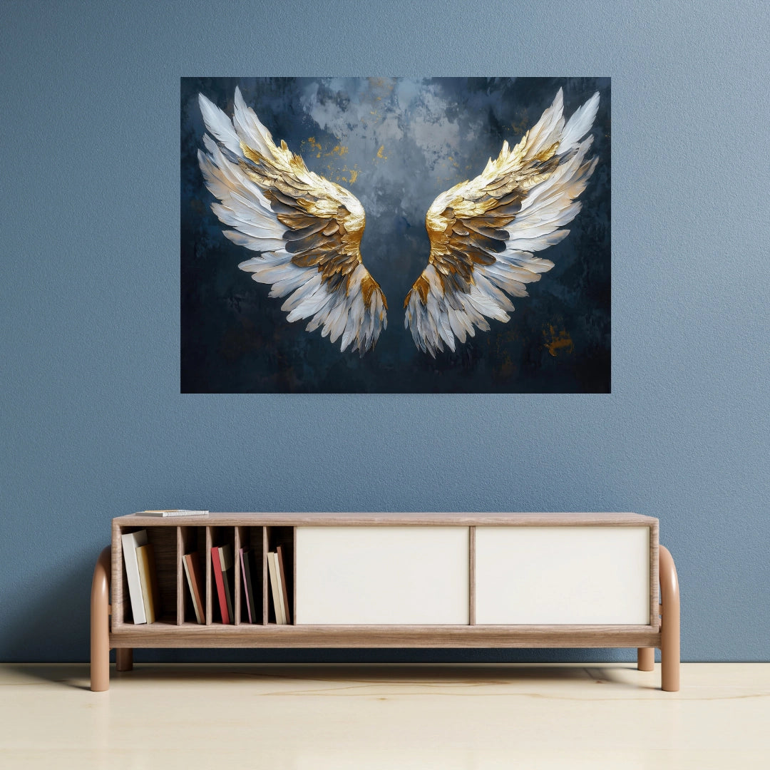 Ethereal Grace - Angelic Wings Wall Art
