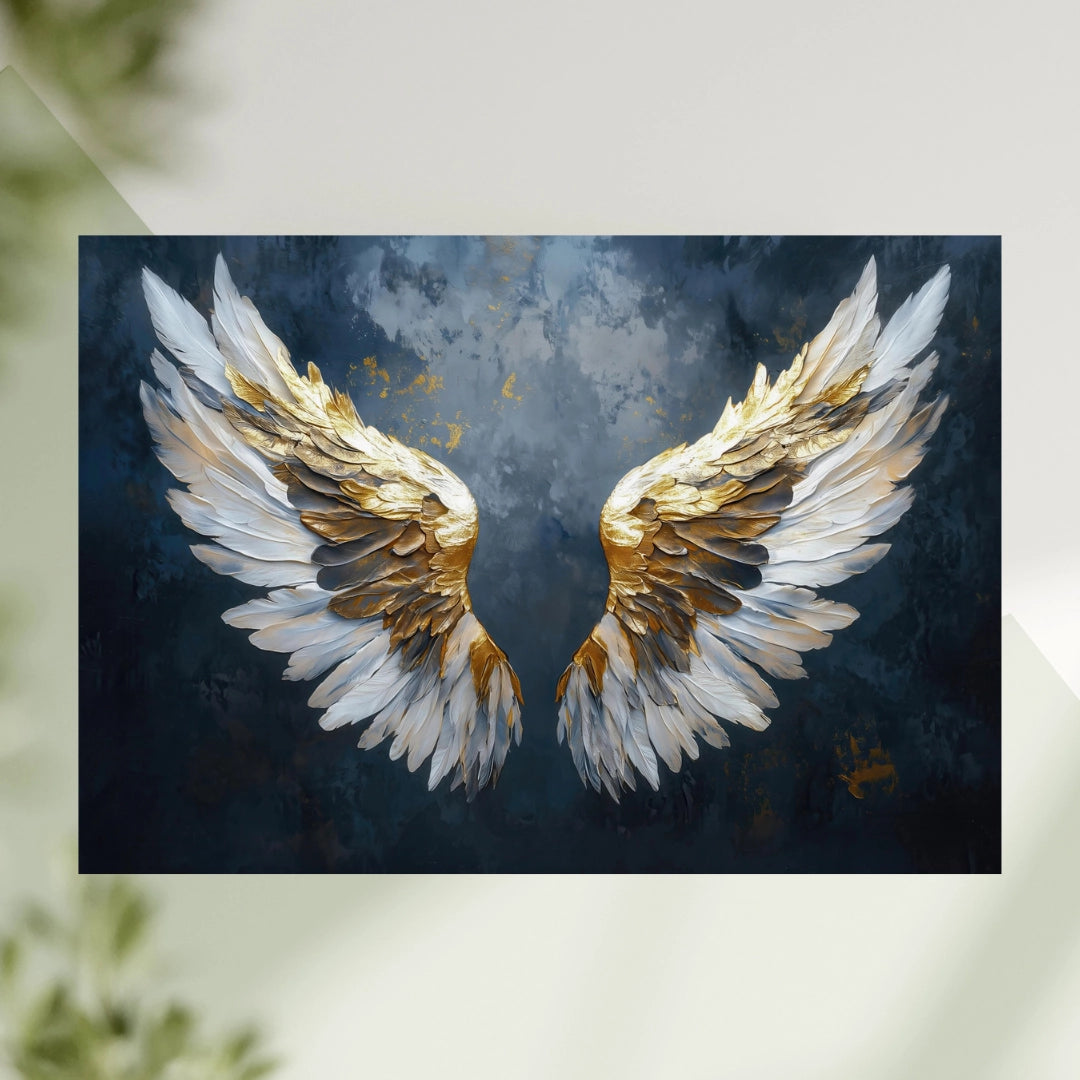 Ethereal Grace - Angelic Wings Wall Art