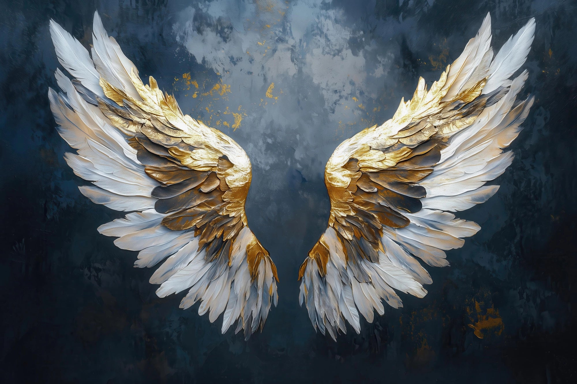 Ethereal Grace - Angelic Wings Wall Art