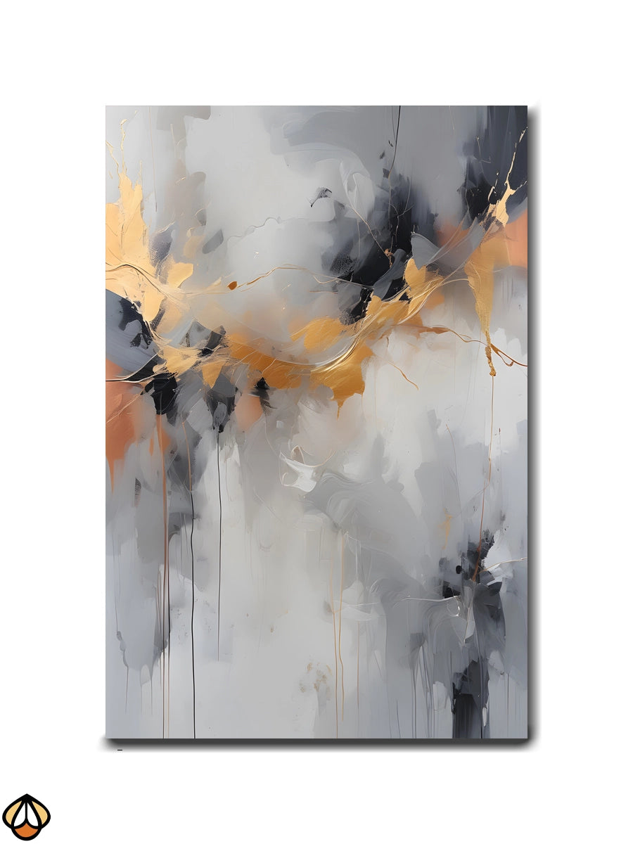 Golden Veil - The Elegance of Abstract Movement