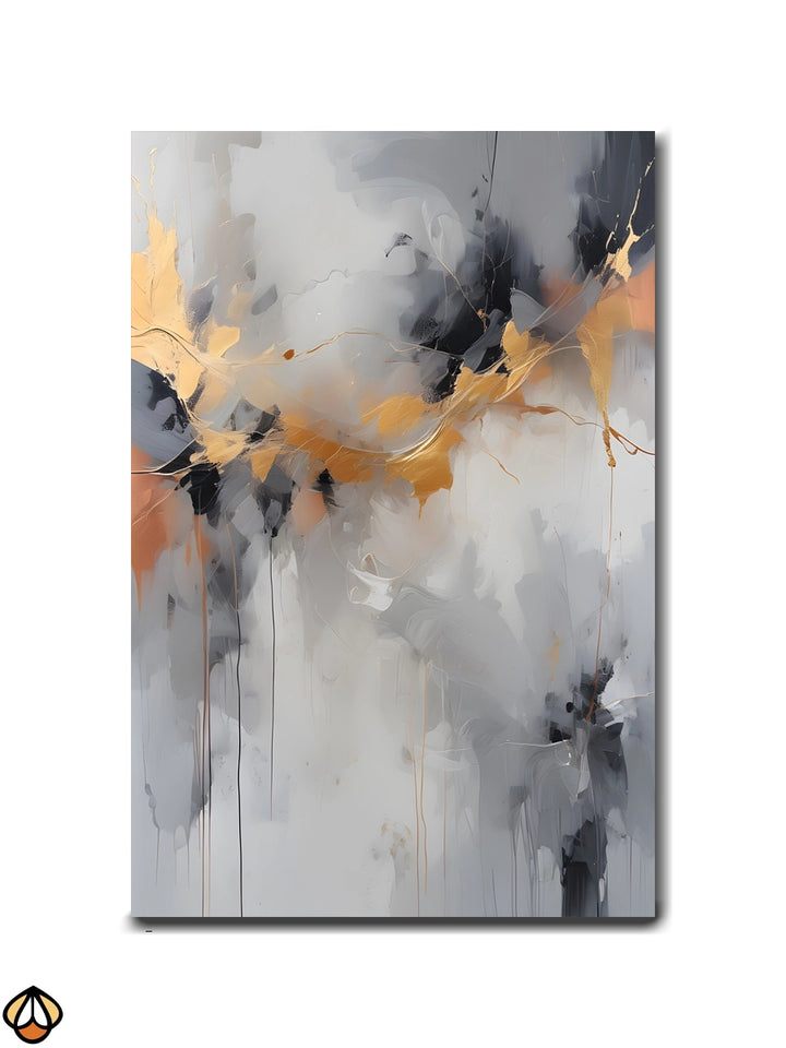Golden Veil - The Elegance of Abstract Movement